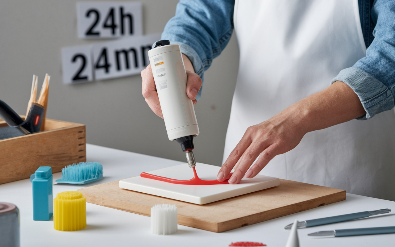 Application mastic silicone plastique étapes méthode