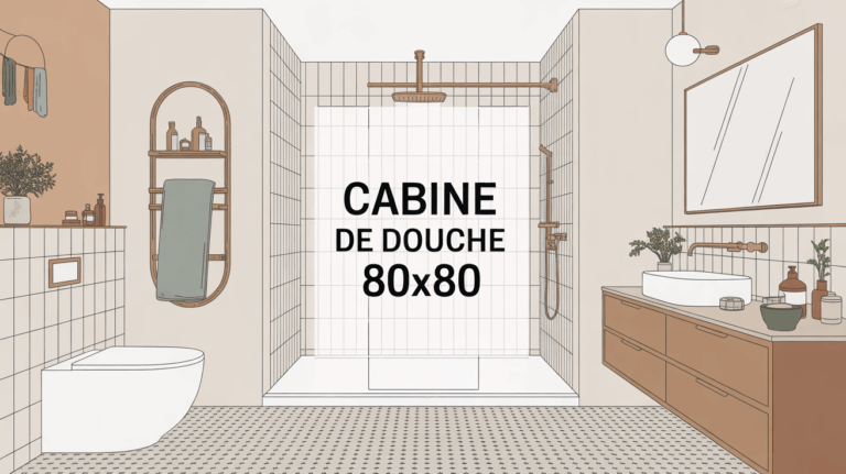 vue salle bain paris avec cabine douche 80x80 élégante