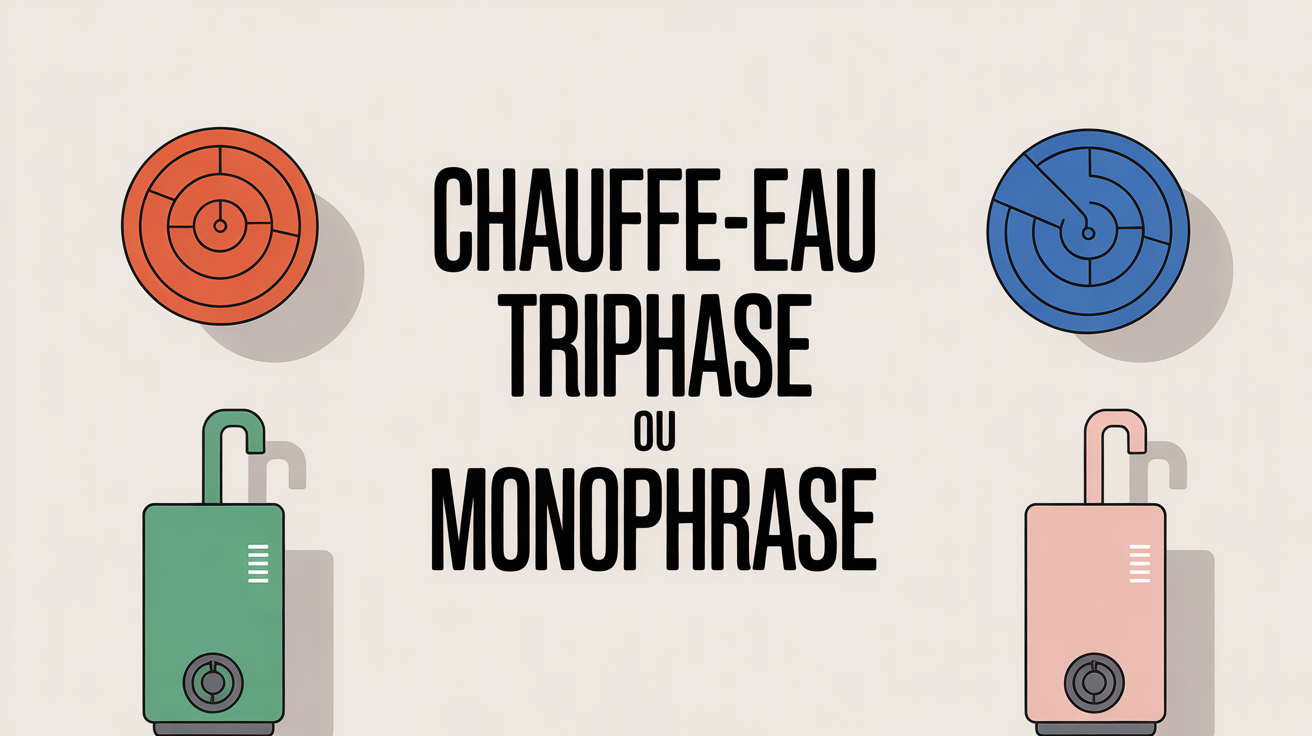 chauffe eau triphase ou monophrase illustration installation electrique