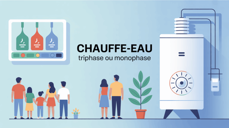 illustration chauffe eau triphase ou monophase pour guide blog
