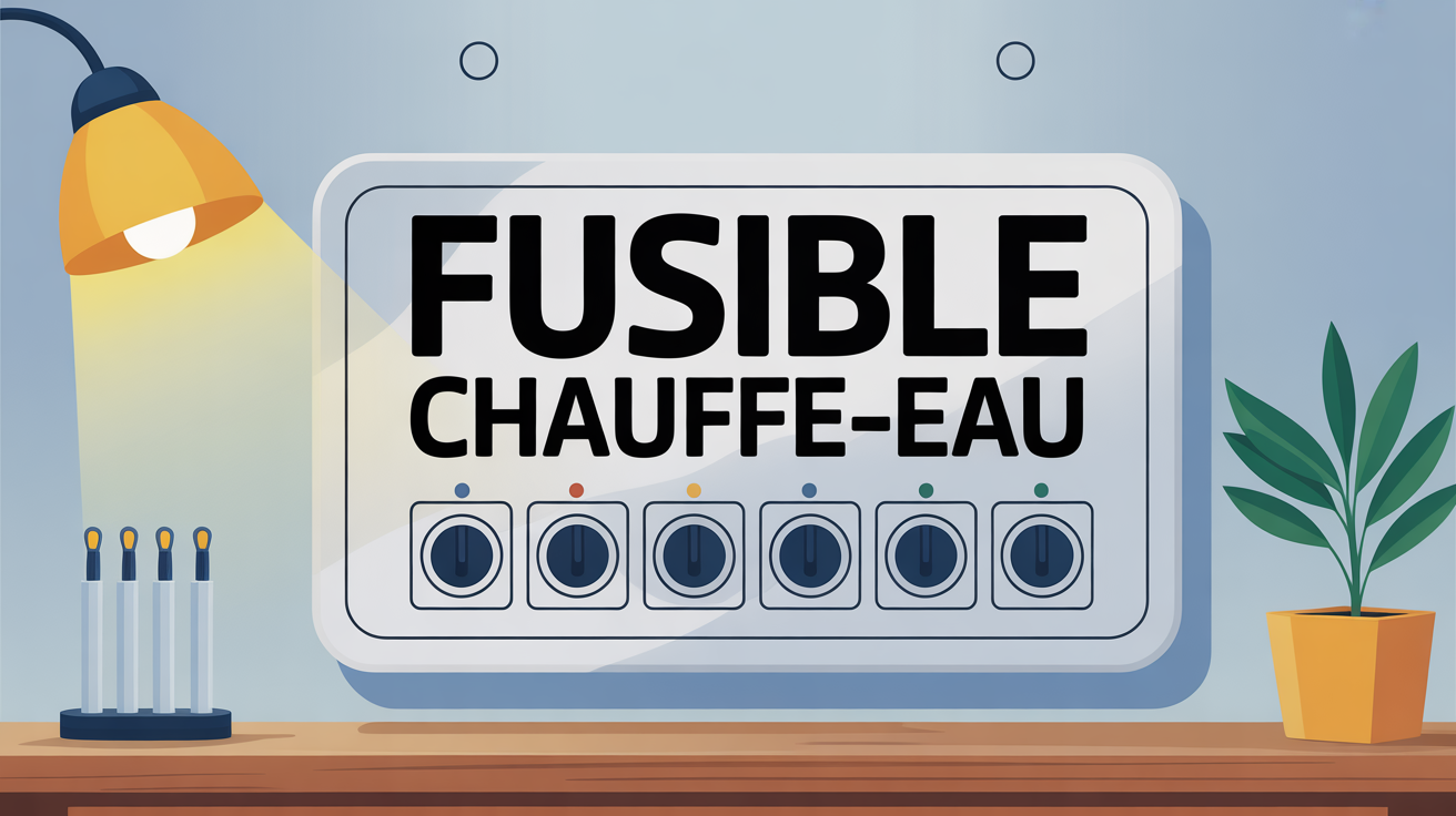 Tableau électrique moderne fusible chauffe eau illustration vectorielle