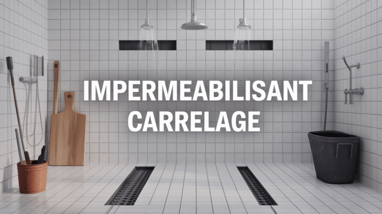 Imperméabilisant carrelage application eau repoussée