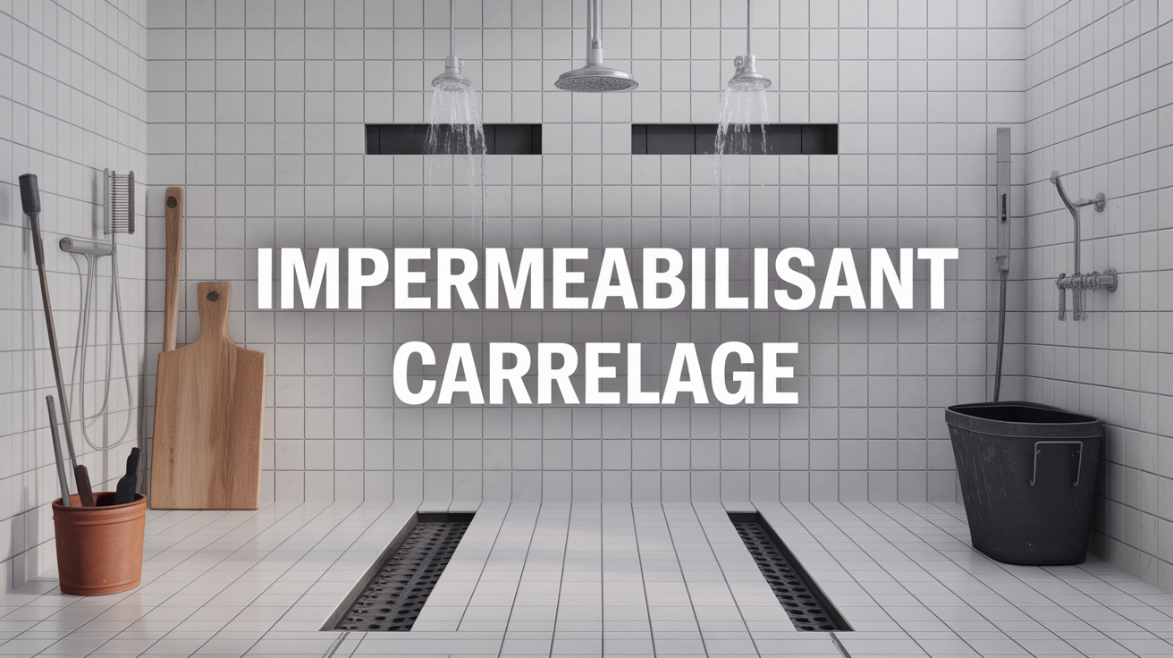 Imperméabilisant carrelage application eau repoussée
