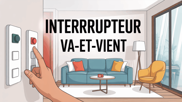 main appuyant sur interrupteur va et vient visuel appartement