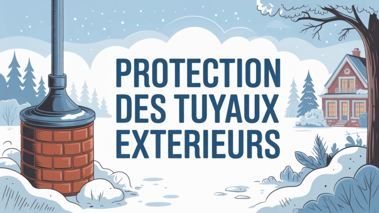 protection des tuyaux exterieurs isolant neige maison