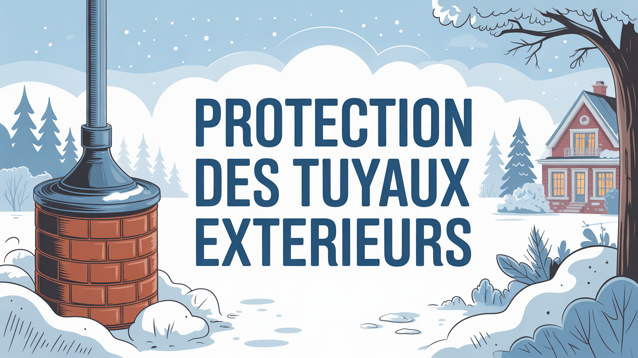 protection des tuyaux exterieurs isolant neige maison