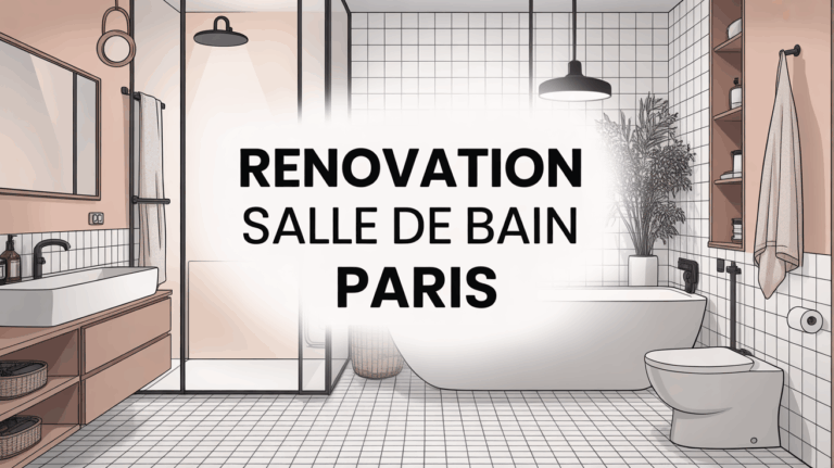 Renovation salle de bain Paris vue coupe moderne