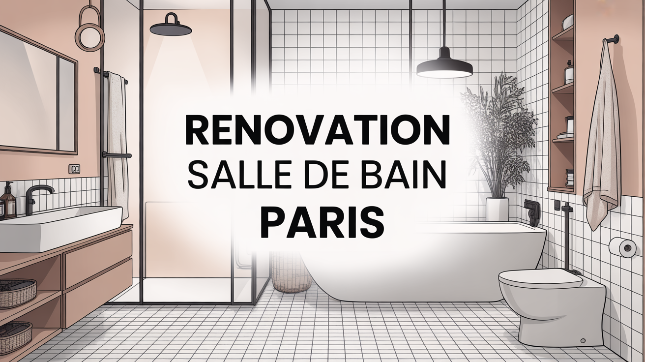 Renovation salle de bain Paris vue coupe moderne