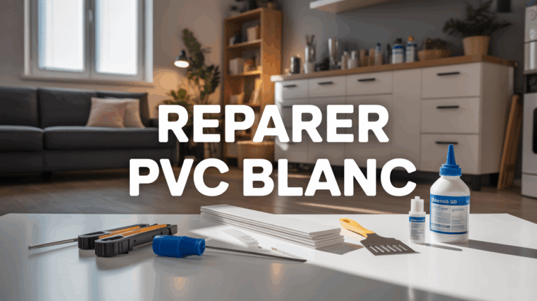 Outils et produits pour reparer PVC blanc