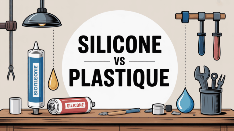 Comparaison silicone plastique atelier mastic joint