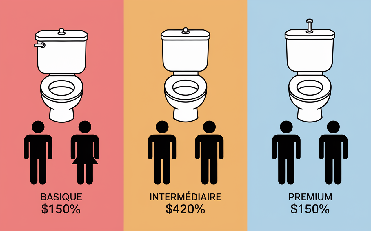 Comparatif prix WC suspendu 2025 basique premium