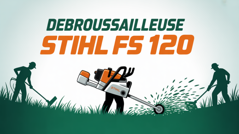 Debroussailleuse Stihl FS 120 puissante sur herbes hautes
