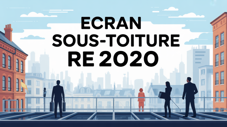 Visuel toiture urbaine rénovation écran sous-toiture RE 2020 Paris