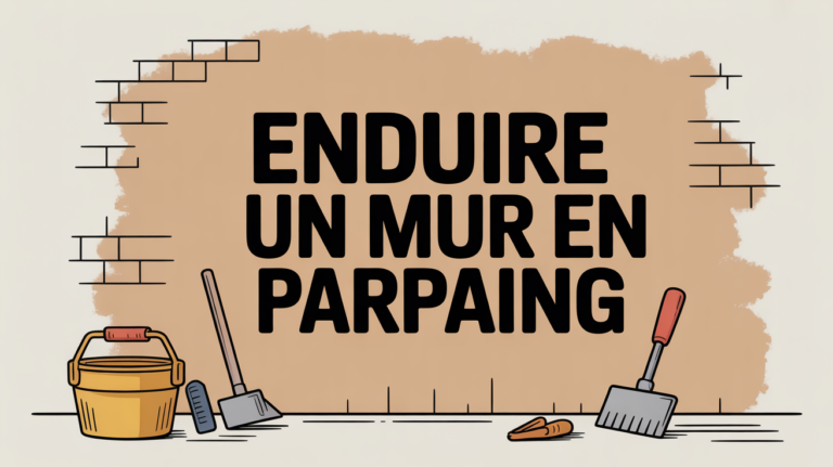 mur parpaing brut outils maconnerie inscription enduire