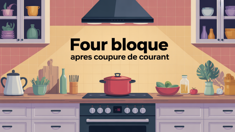 four bloque apres coupure de courant cuisine