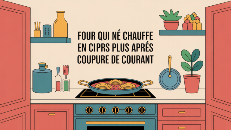 Four ne chauffe plus coupure de courant Paris illustration