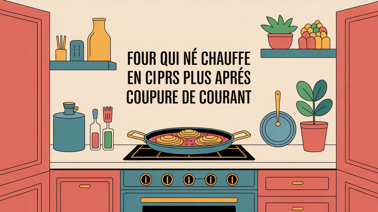 Four ne chauffe plus coupure de courant Paris illustration
