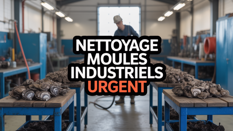 Atelier industriel net et moules métalliques en nettoyage urgent