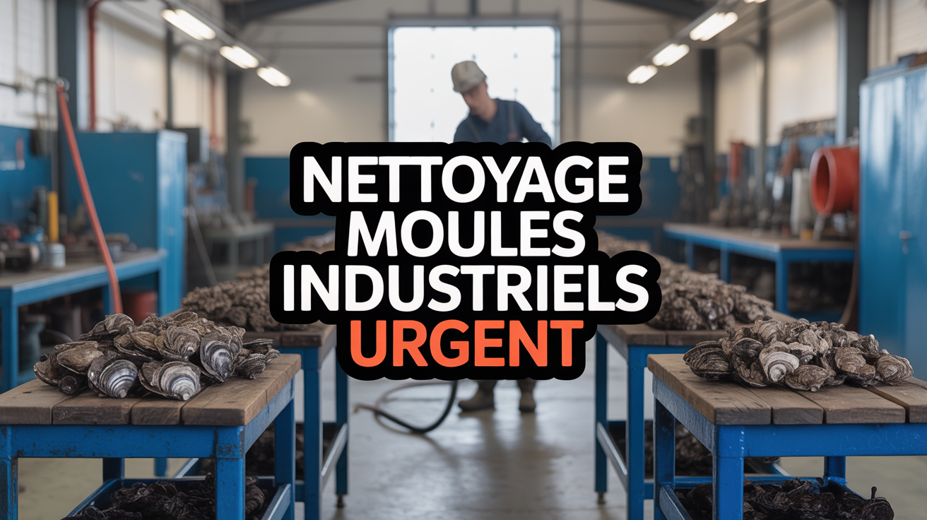 Atelier industriel net et moules métalliques en nettoyage urgent