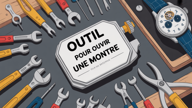 outils pour ouvrir une montre universel sur table de réparation