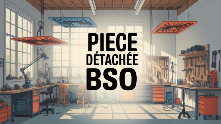 Atelier avec BSO, outils et Piece detachee BSO affiché