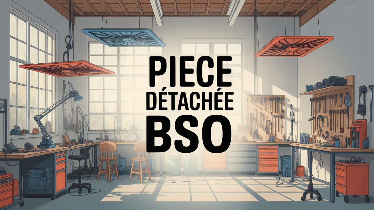 Atelier avec BSO, outils et Piece detachee BSO affiché