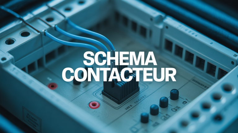 schema contacteur tableau electrique fils apparents