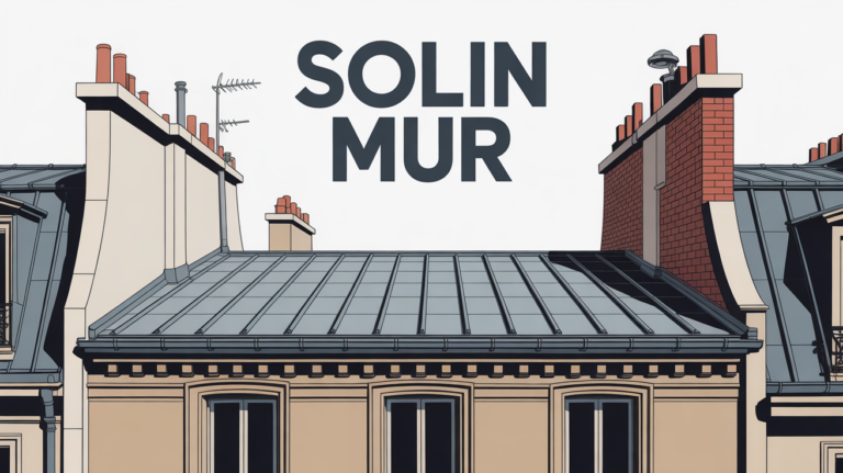 Coupe toit terrasse Paris avec solin mur métallique