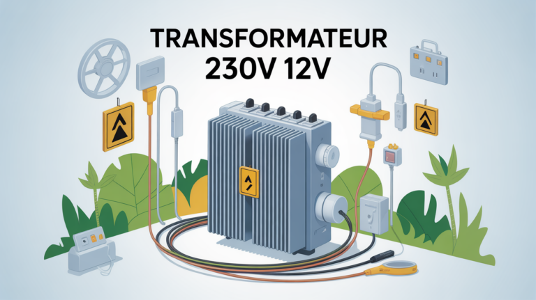 Transformateur 230V 12V, sécurité, LED, jardin et intérieur
