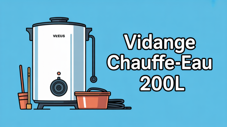 schéma chauffe-eau 200l et outils vidange
