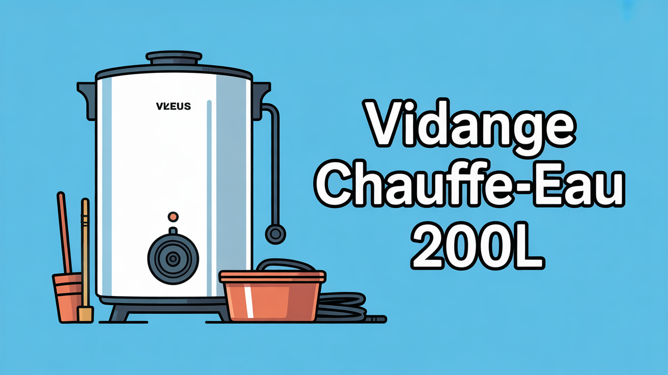 schéma chauffe-eau 200l et outils vidange