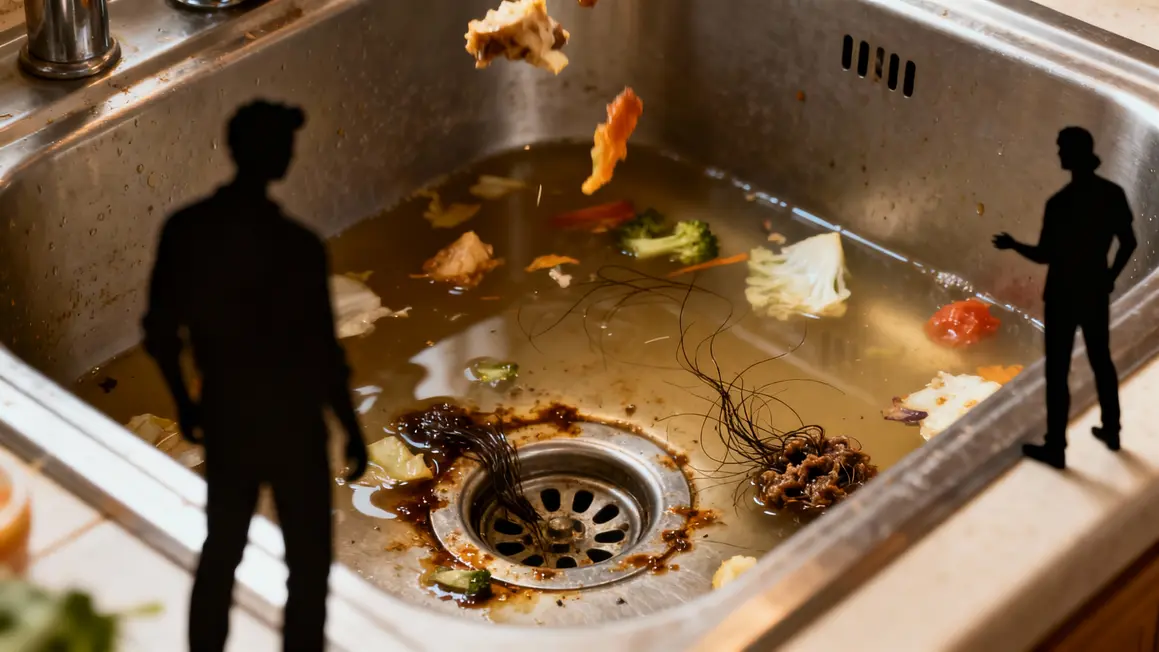 cause evier bouche paris aliments solides
