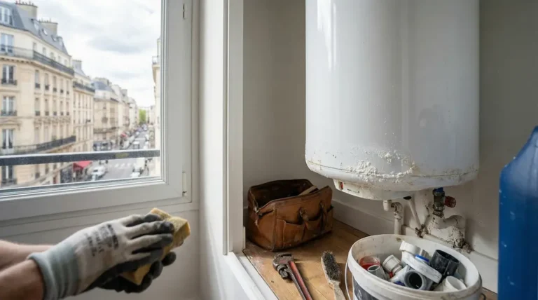chauffe eau entartré outils entretien appartement paris