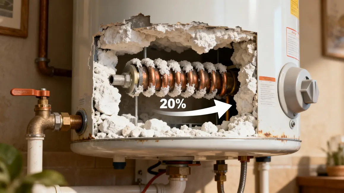 coupe chauffe eau calcaire hausse energie
