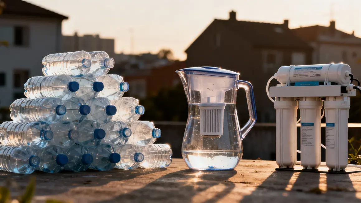 Graphique économies filtration eau robinet Paris