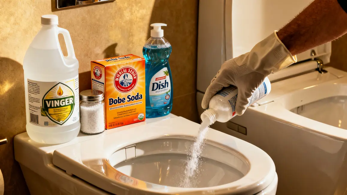debouchage toilettes methodes naturelles produits vinaigre bicarbonate paris