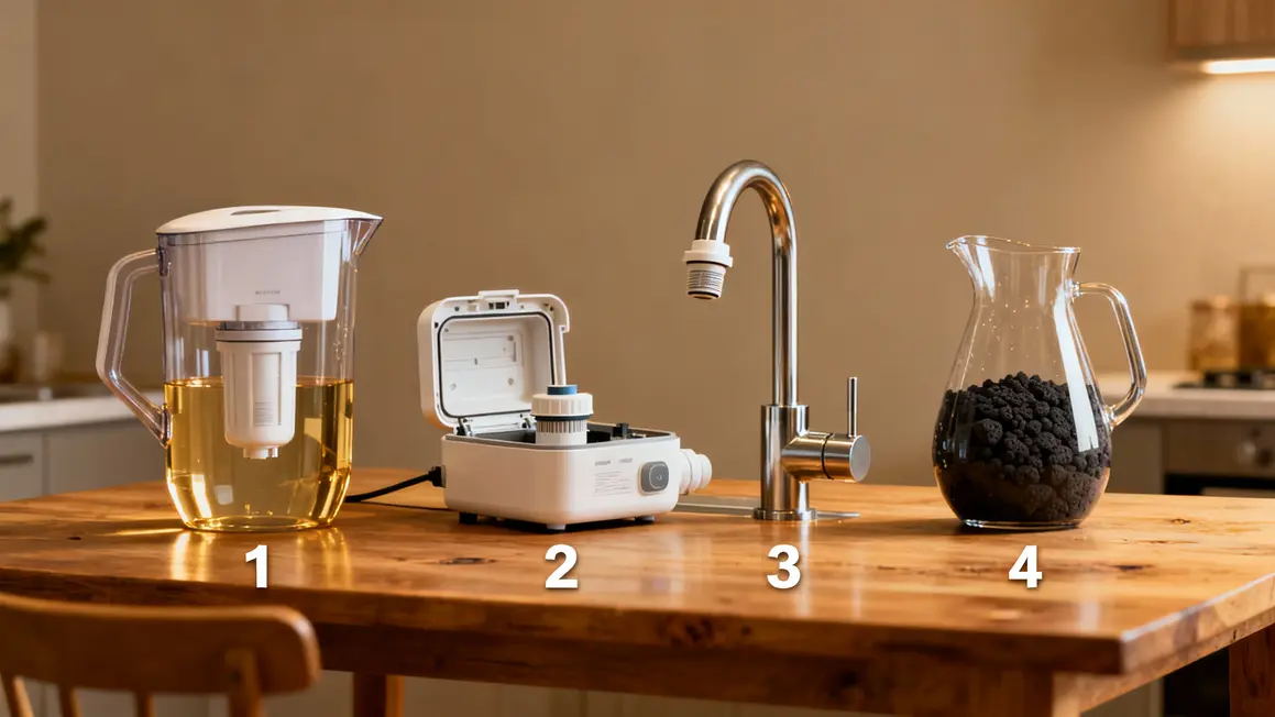 Comparatif systèmes filtration eau robinet