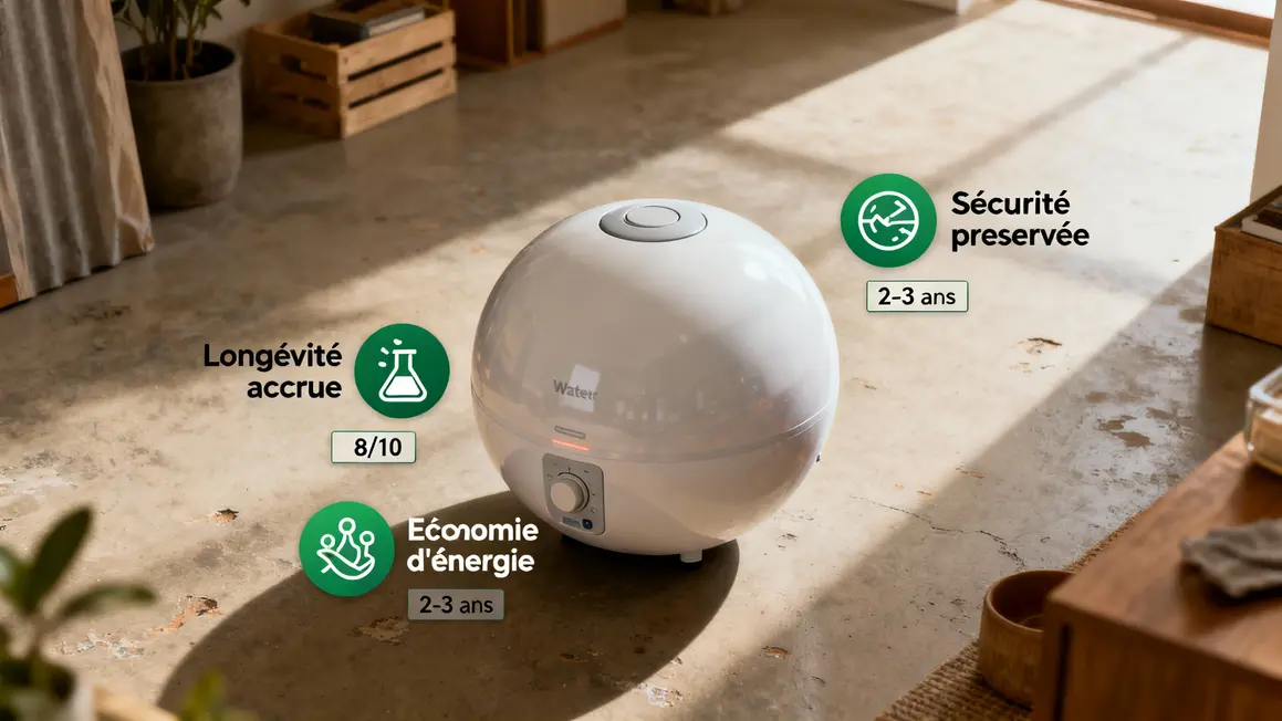 Infographie entretien ballon d'eau chaude Paris benefices