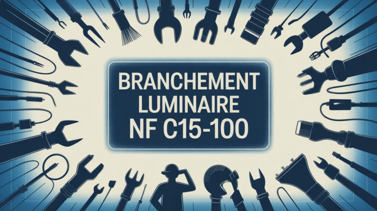 branchement luminaire illustration sécurisée plafond