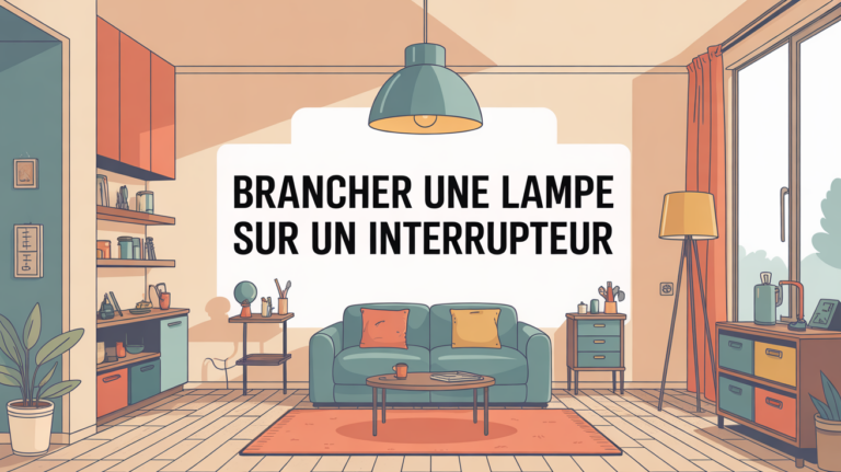 Brancher une lampe sur un interrupteur illustration