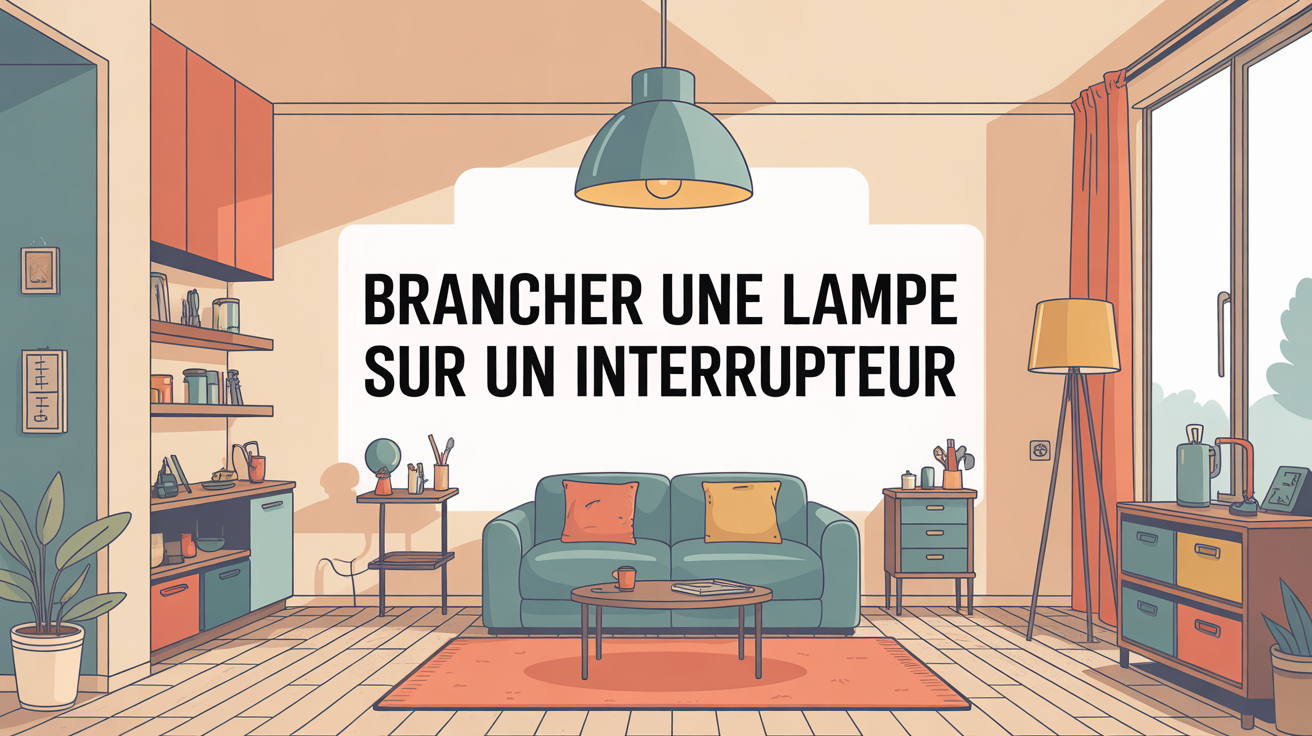 Brancher une lampe sur un interrupteur illustration