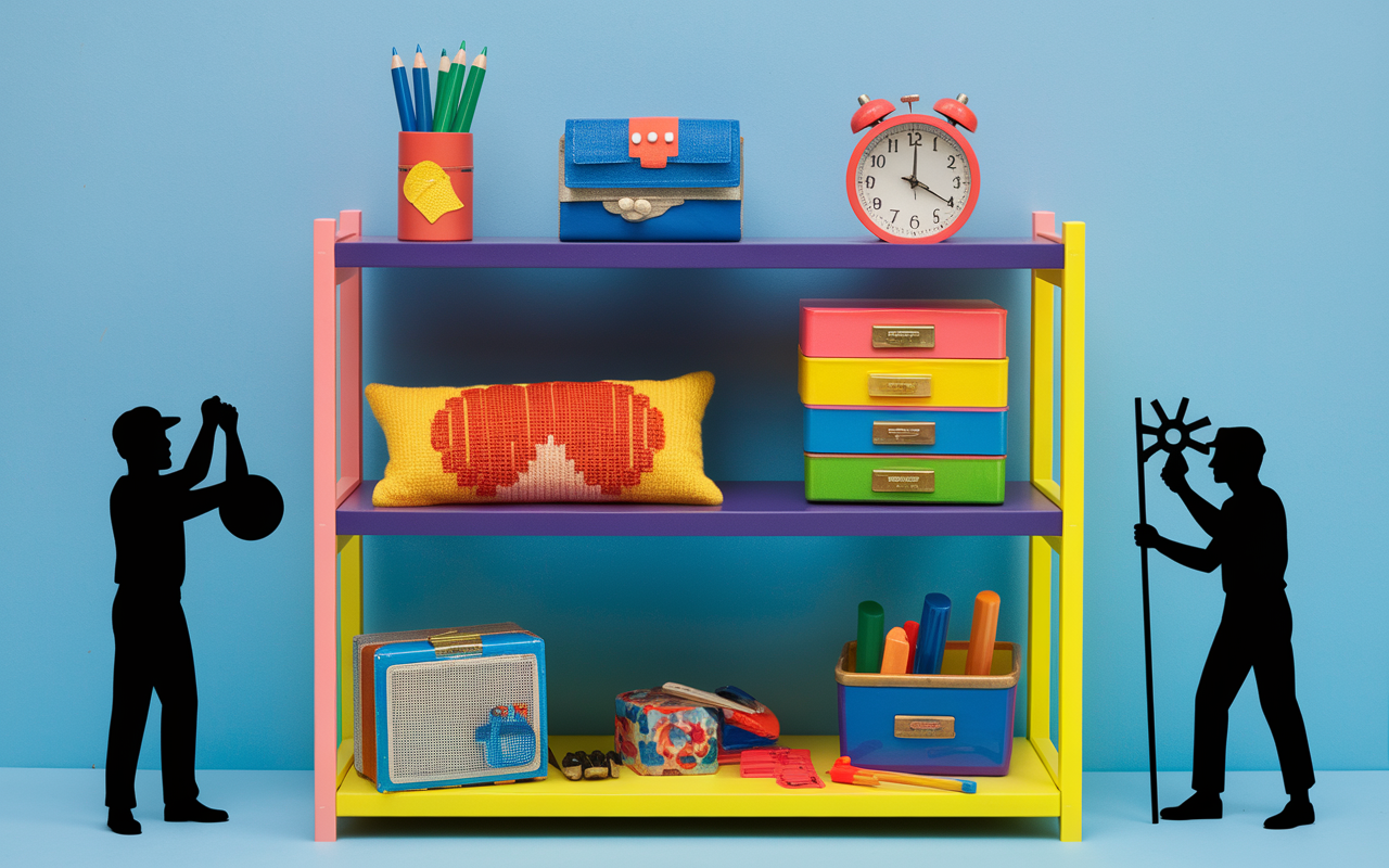 bricolage facile et utile pour ado etagere DIY