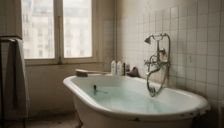 Salle de bain Paris baignoire deboucher eau stagnante