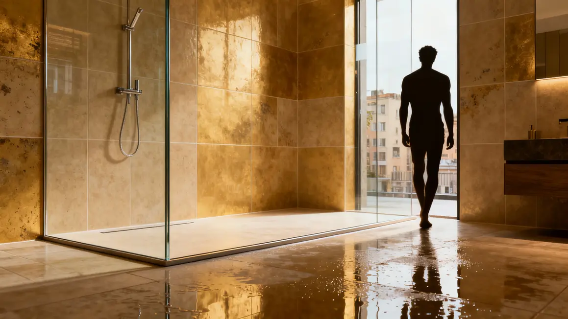 Douche italienne plain pied encastrée appartement Paris