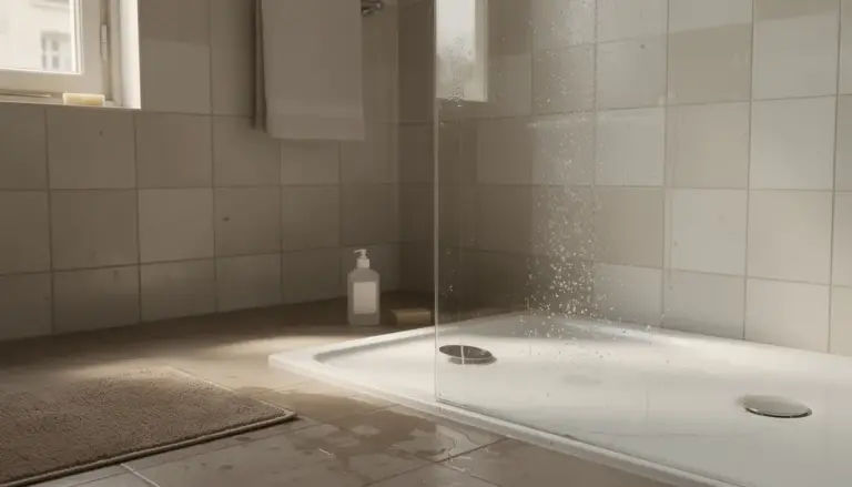 douche qui coule gouttes salle de bain parisien