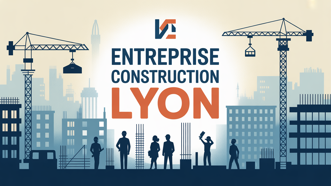 Chantier urbain avec engins à Lyon entreprise de construction