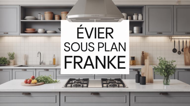 evier sous plan franke encastre dans cuisine moderne