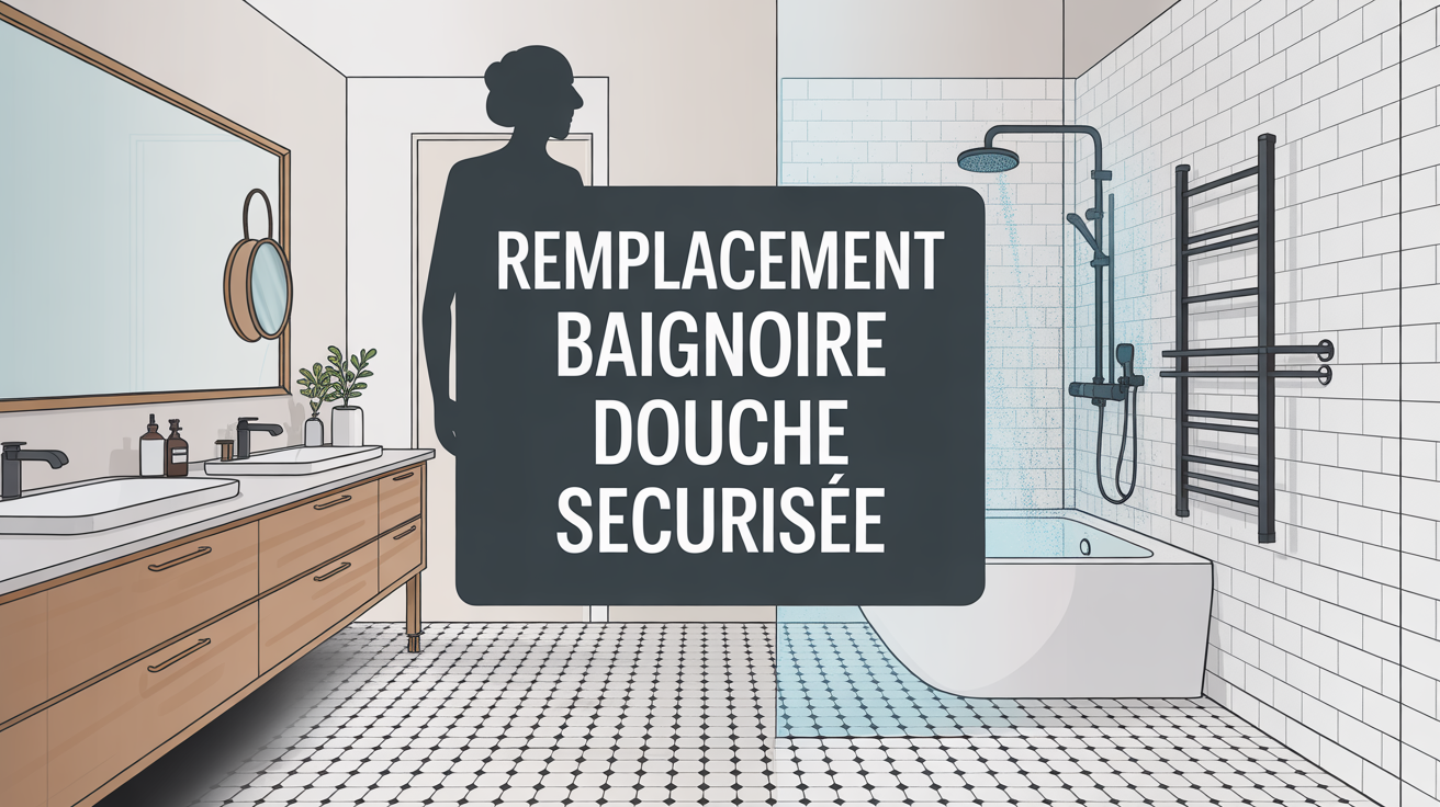 kit remplacement baignoire par douche securisee moderne salle de bain