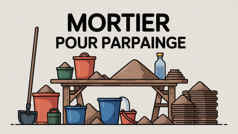 mortier pour parpaing dosage outils chantier