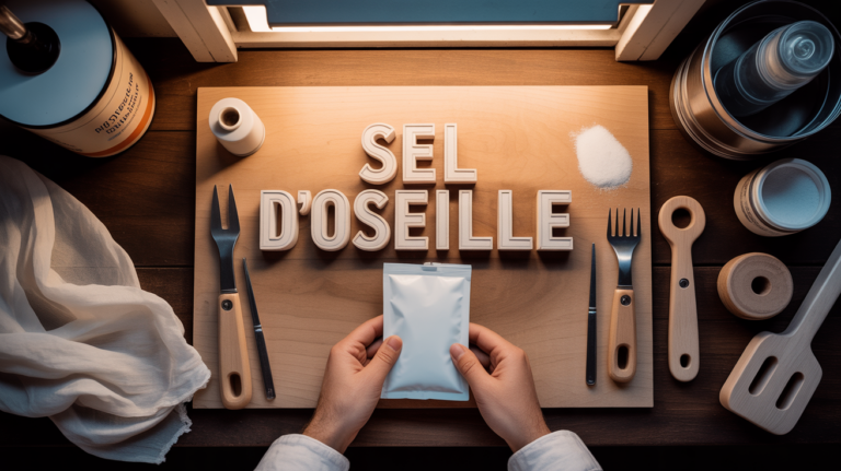 où trouver du sel d oseille en sachet sur plan de travail